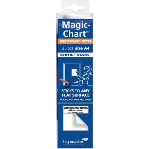 Legamaster Magic-Chart Whiteboard 7-159100-A4 29,7 x 21 cm Plain White Roll of 25 sheets