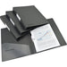 Rapesco Germ-Savvy Antibacterial Ring Binders 2 ring Black Pack of 4