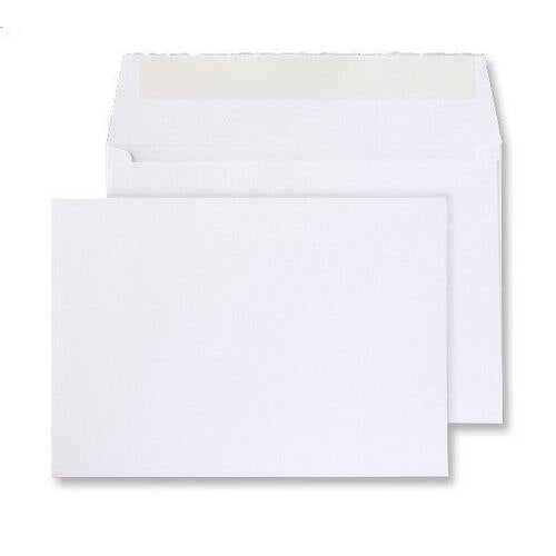 Creative Senses Envelopes C5 229 (W) x 162 (H) mm Adhesive Strip White 190 gsm Pack of 50