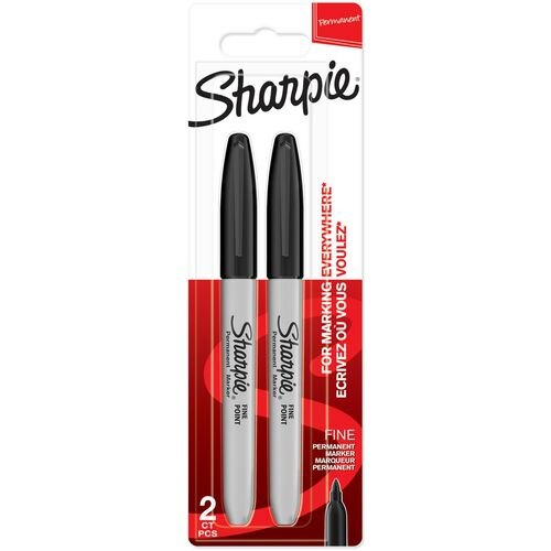 Sharpie Permanent Marker Black Pack of 2