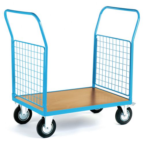 GPC Platform Truck with 2 Mesh Ends,1200 x 800mm 500kg Capacity Blue