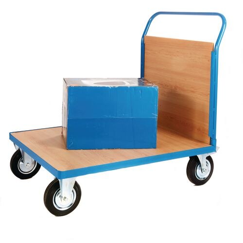GPC Platform Truck with Single Veneer End 1200 x 800mm 500kg Capacity Blue