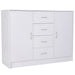 HOMCOM Storage Cabinet 831-145WT Particle Board White 1200 mm x 400 mm x 900 mm