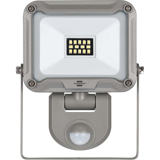 Brennenstuhl LED spotlight JARO 1050 P (LED floodlight for wall mounting for outside IP54, 10W, 980lm, 6500K, with motion detector, made of high-quality aluminium)