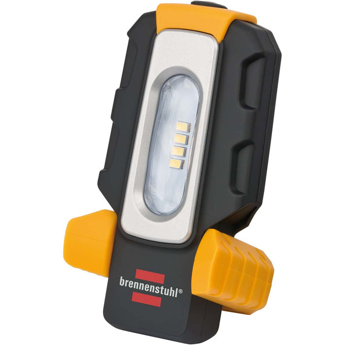 Brennenstuhl LED battery hand lamp HL DA 40 MH / robust battery work lamp with switch and integrated magnet 100 lm black