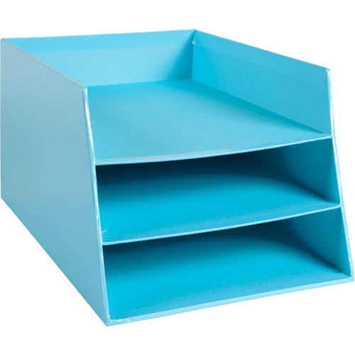 Exacompta Aquarel Letter Tray A4+ Cardboard Pastel Blue