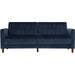 DOREL HOME 3 Seat Sofa BLUE Velvet 2,070.10 (W) x 863.30 (D) x 863.30 (H) mm