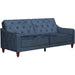 Novogratz 3 Seat Sofa BLUE Velvet 2,070.10 (W) x 850.90 (D) x 876.30 (H) mm