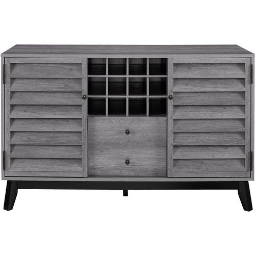 DOREL HOME Vaughn PB, Paper Wrap; Metal Storage Cabinet Non Lockable 120.00 (W) x 483.00 (D) x 756.00 (H) mm Grey Oak