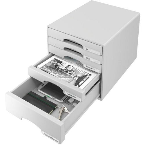 Leitz Desktop Drawers 52110085 Grey A4 Maxi Grey 28.7 (W) x 27 (H) cm