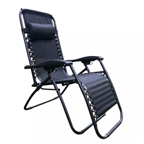 NEO Steel Frame Sofa Lounger NEO-ZERO-G-BLACK Black Pack of 2