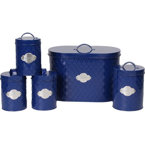 NEO Kitchen Storage Set Metal Navy HEX-NAVY Set of 5