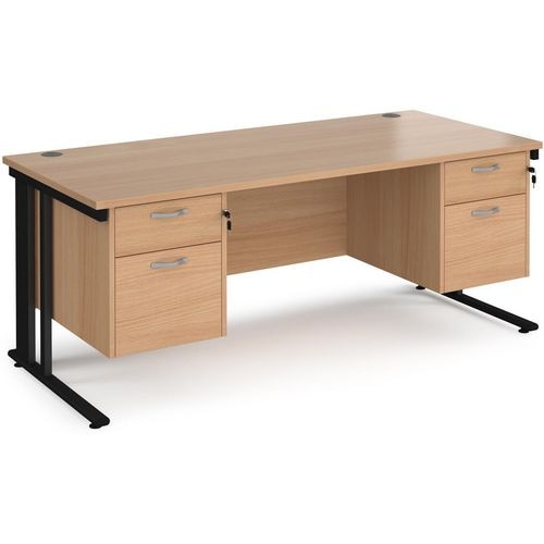 Dams International Desk MCM18P22KB 1,800 x 800 x 725 mm