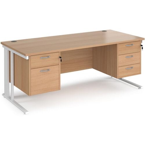 Dams International Desk MCM18P23WHB 1,800 x 800 x 725 mm