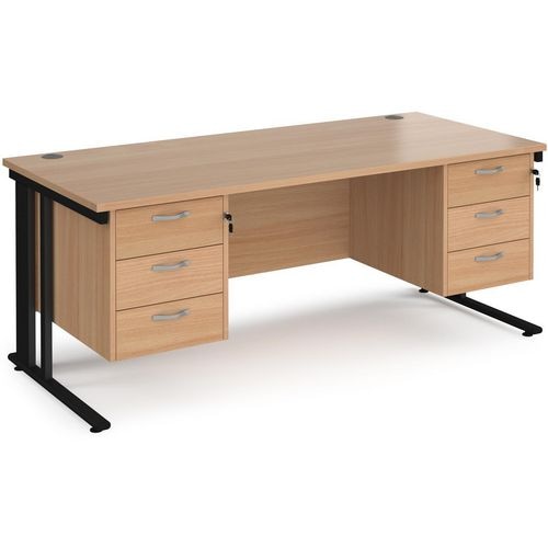 Dams International Desk MCM18P33KB 1,800 x 800 x 725 mm