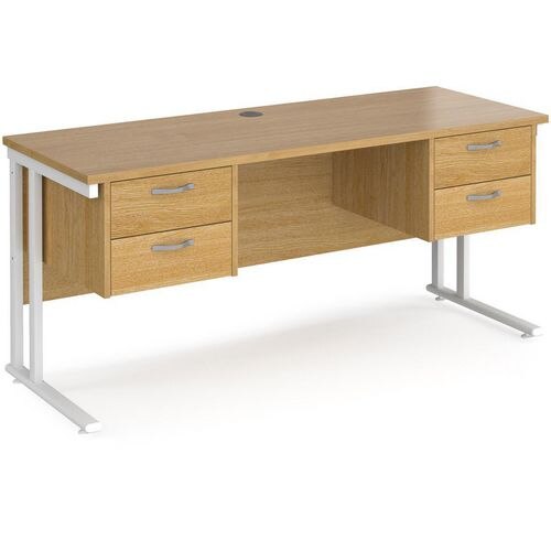 Dams International Desk MC616P22WHO 1,600 x 600 x 725 x 800 - 990 mm