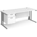 Dams International Desk MCM18P2SWH 1,800 x 800 x 725 mm