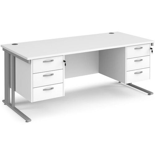 Dams International Desk MCM18P33SWH 1,800 x 800 x 725 mm
