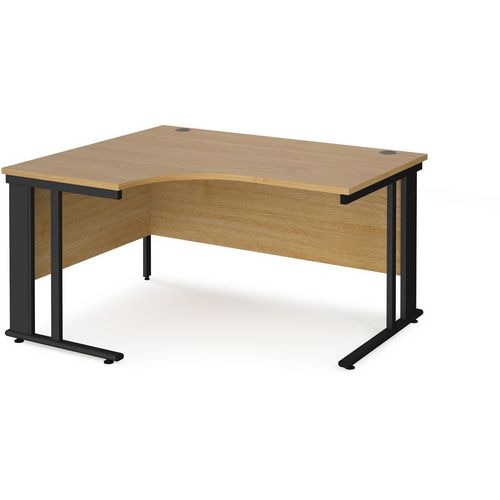 Dams International Left Hand Ergonomic Desk MCM14ELKO 1,400 x 1,200 x 725 mm