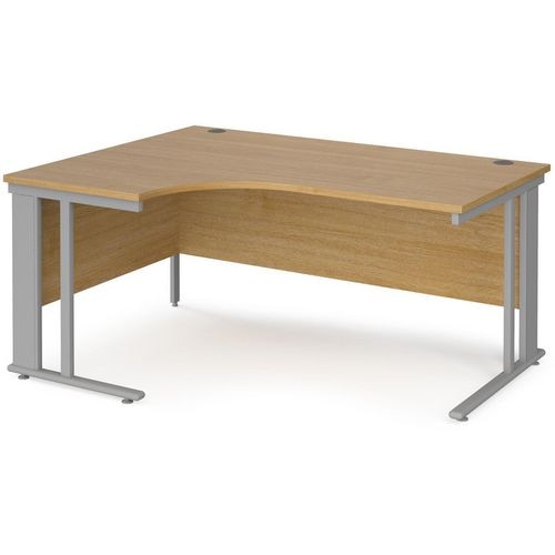 Dams International Left Hand Ergonomic Desk MCM16ELSO 1,600 x 1,200 x 725 mm