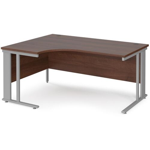Dams International Left Hand Ergonomic Desk MCM16ELSW 1,600 x 1,200 x 725 mm