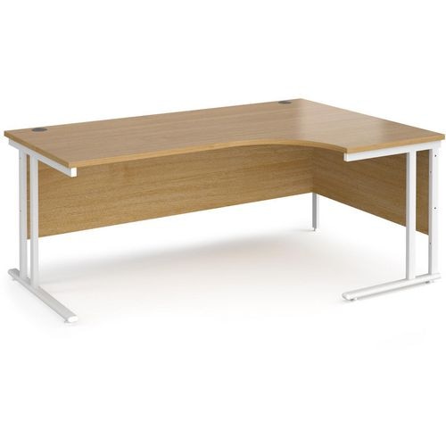 Dams International Right Hand Ergonomic Desk MC18ERWHO 1,800 x 1,200 x 725 x 800 - 990 mm