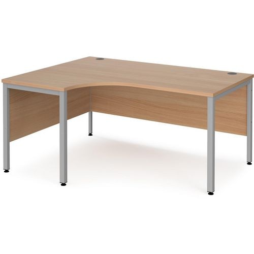 Dams International Left Hand Ergonomic Desk MB16ELSB 1,600 x 1,200 x 725 mm
