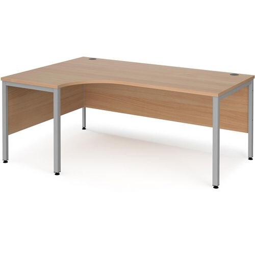 Dams International Left Hand Ergonomic Desk MB18ELSB 1,800 x 1,200 x 725 mm