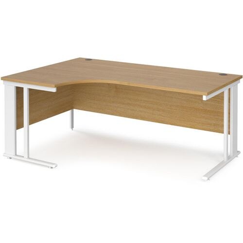 Dams International Left Hand Ergonomic Desk MCM18ELWHO 1,800 x 1,200 x 725 mm