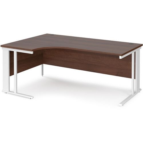 Dams International Left Hand Ergonomic Desk MCM18ELWHW 1,800 x 1,200 x 725 mm