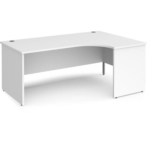 Dams International Left Hand Ergonomic Desk MP18ERWH 1,800 x 1,200 x 725 mm