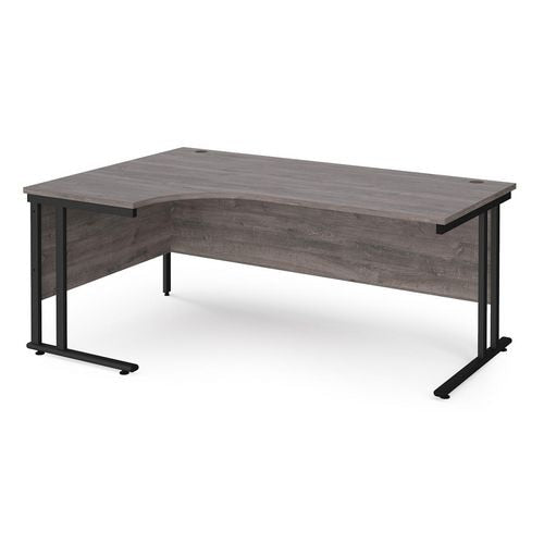 Dams International Left Hand Ergonomic Desk MC18ELKGO 1,800 x 1,200 x 725 mm