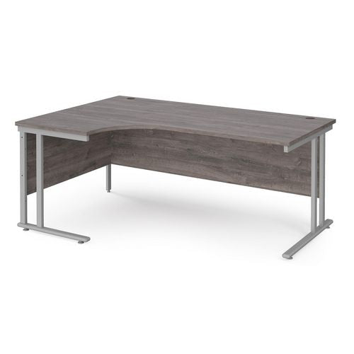 Dams International Left Hand Ergonomic Desk MC18ELSGO 1,800 x 1,200 x 725 mm