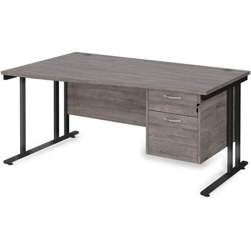 Dams International Wave Desk MC16WLP2KGO 1,600 x 725 x 800 - 990 mm