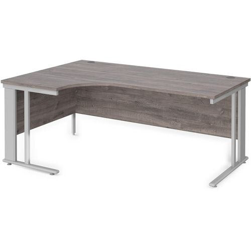 Dams International Left Hand Ergonomic Desk MCM18ELSGO 1,800 x 1,200 x 725 mm