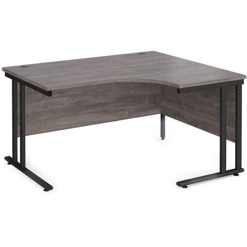 Dams International Right Hand Ergonomic Desk MC14ERKGO 1,400 x 1,200 x 725 mm