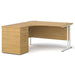 Dams International Desk with Pedestal EBWH14LO 1,400 x 1,626 x 725 mm