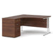 Dams International Desk with Pedestal EBWH14LW 1,400 x 1,626 x 725 mm