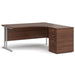 Dams International Desk with Pedestal EBS16RW 1,600 x 1,626 x 725 mm