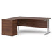Dams International Desk with Pedestal EBS18LW 1,800 x 1,626 x 725 mm