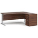 Dams International Desk with Pedestal EBS18RW 1,800 x 1,626 x 725 mm