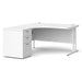 Dams International Desk with Pedestal EBWH14LWH 1,400 x 1,626 x 725 mm