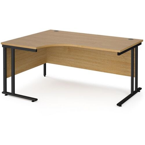 Dams International Left Hand Ergonomic Desk MC16ELKO 1,600 x 1,200 x 725 x 800 - 990 mm