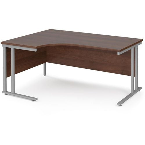 Dams International Left Hand Ergonomic Desk MC16ELSW 1,600 x 1,200 x 725 x 800 - 990 mm