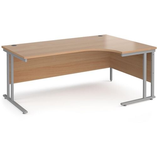 Dams International Right Hand Ergonomic Desk MC18ERSB 1,800 x 1,200 x 725 x 800 - 990 mm