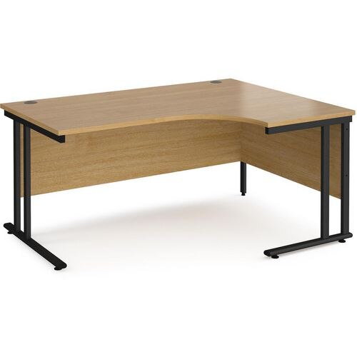 Dams International Right Hand Ergonomic Desk MC16ERKO 1,600 x 1,200 x 725 x 800 - 990 mm