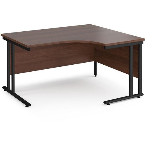 Dams International Right Hand Ergonomic Desk MC14ERKW 1,400 x 1,200 x 725 x 800 - 990 mm