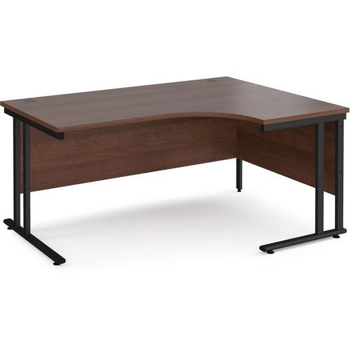 Dams International Right Hand Ergonomic Desk MC16ERKW 1,600 x 1,200 x 725 x 800 - 990 mm