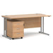 Dams International Straight Desk with 3 Drawer Pedestal SBS316B 1,600 x 800 x 725 mm