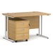 Dams International Straight Desk with 3 Drawer Pedestal SBWH312O 1,200 x 800 x 725 mm